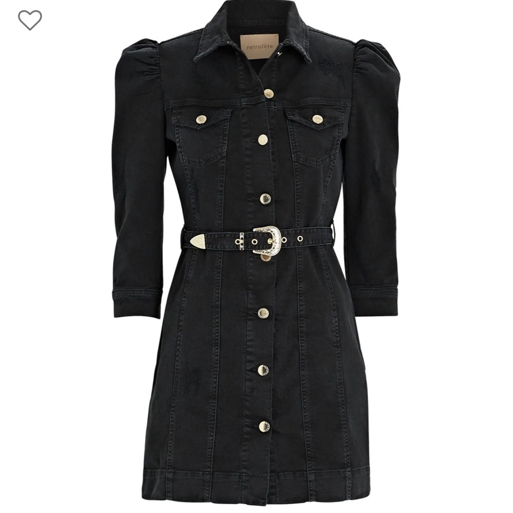 RETROFÊTE
Lema Puff Sleeve Denim Dress